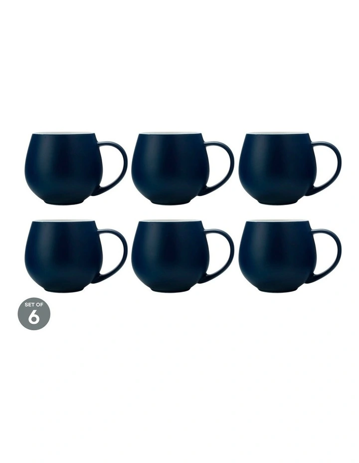 Tint Snug Mug 450ml Set of 6 in Navy image 1