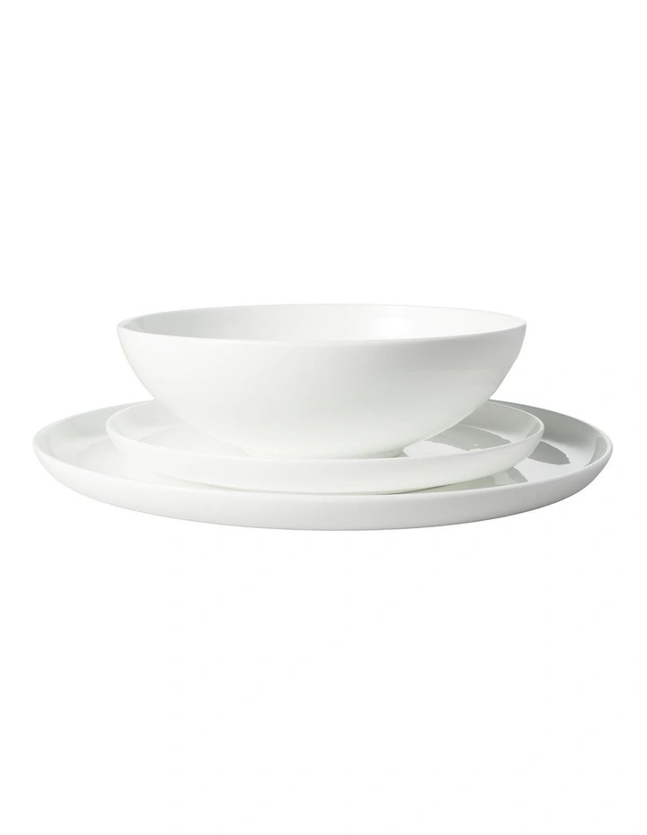 Cashmere Mansion High Rim Dinner Set 18pc Gift Boxed in White image 2