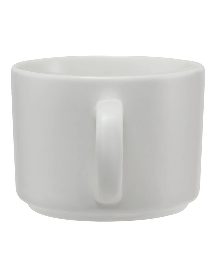White Basics Straight Cup & Saucer 250ml Set of 4 image 4
