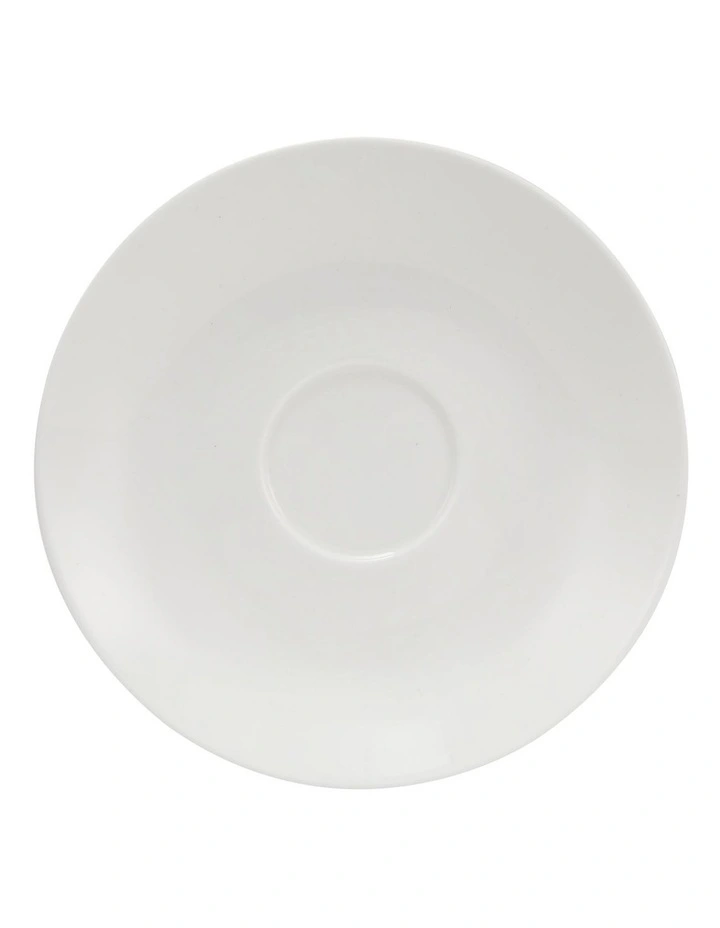 White Basics Coupe Cup & Saucer 200ml Set of 4 image 4