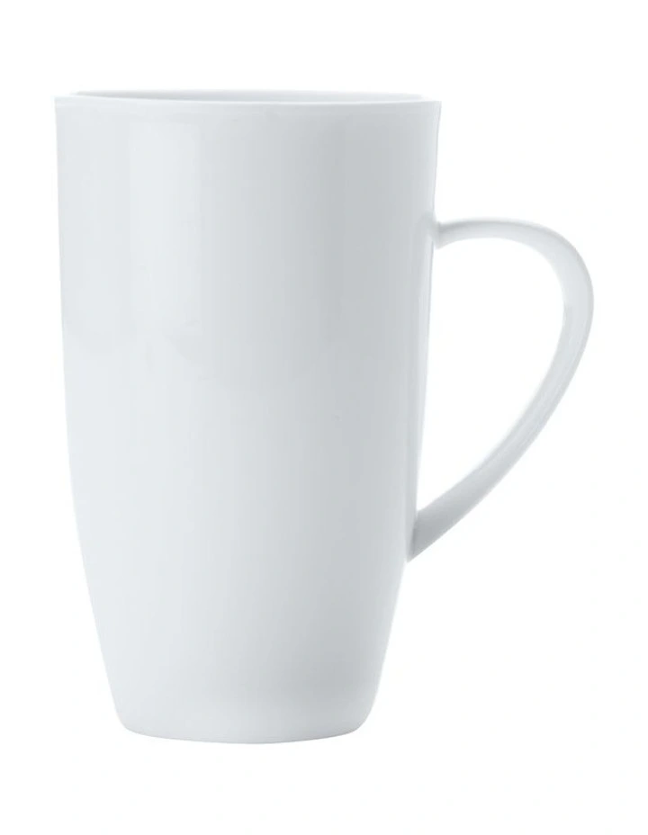Basics Coupe Mug Tall 600ml Set of 4 inWhite image 1