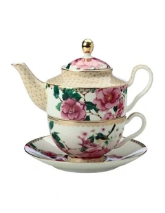 Teas And C's Silk Road Tea For One With Infuser 380ml Gift Boxed in White