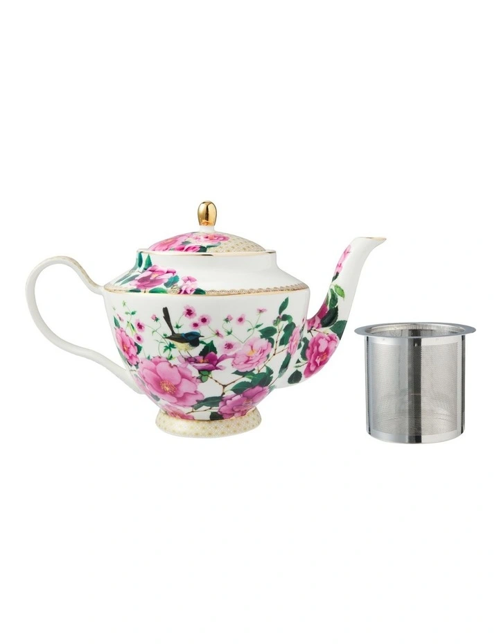 Teas and C's Silk Road Teapot With Infuser 1L Gift Boxed in White image 2