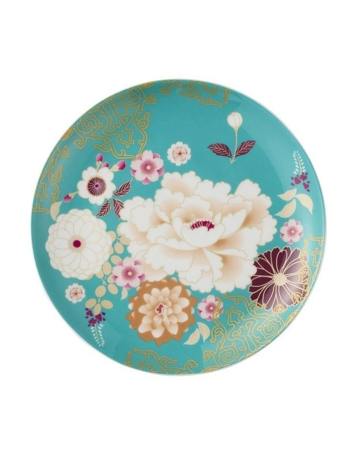 Kimono Cake Plate 20cm in Teal image 1