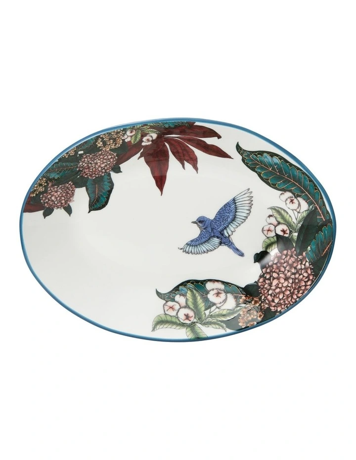 The Blck Pen Reminisce Oval Serving Bowl 25x17cm Gift Boxed in Multi image 1