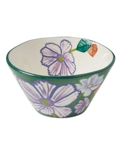 Poppy Love Conical Serving Bowl 14.5x8cm in Purple