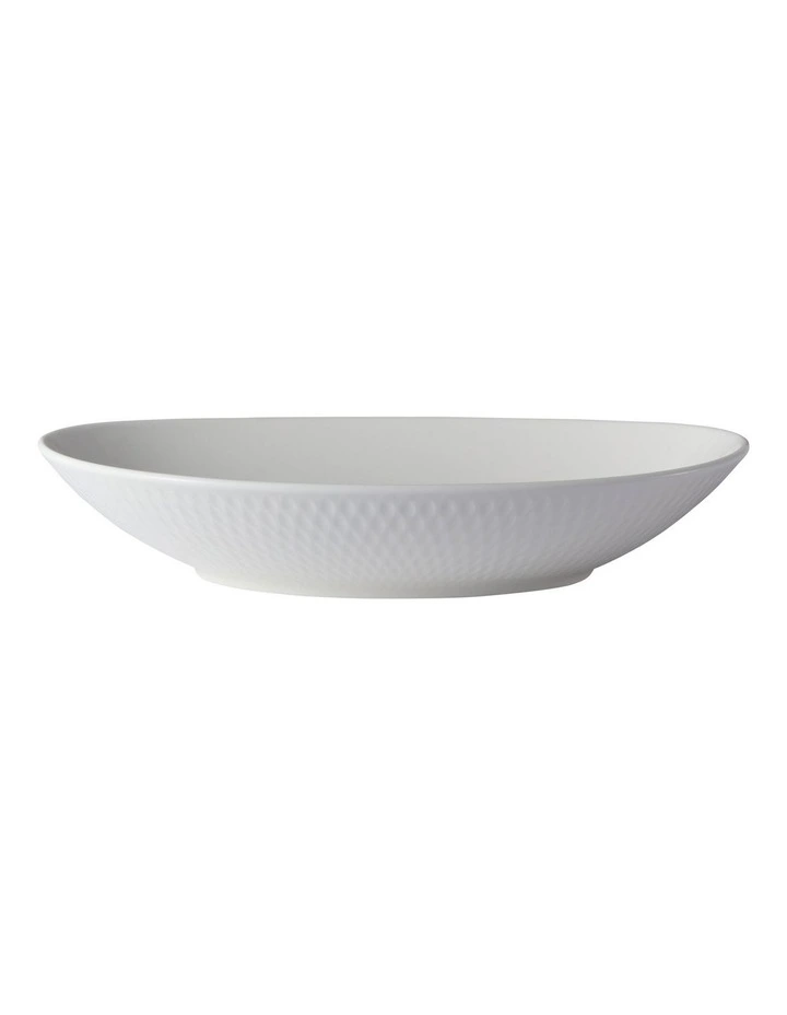 Oval Bowl 25x17cm in White image 1