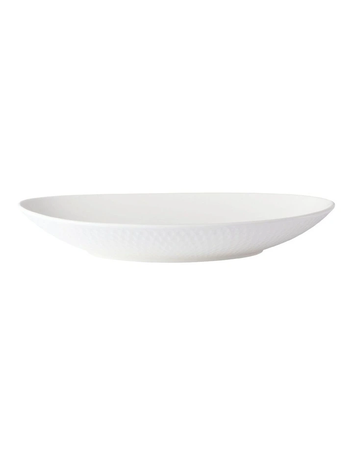 Oval Bowl 30x21cm in White image 3