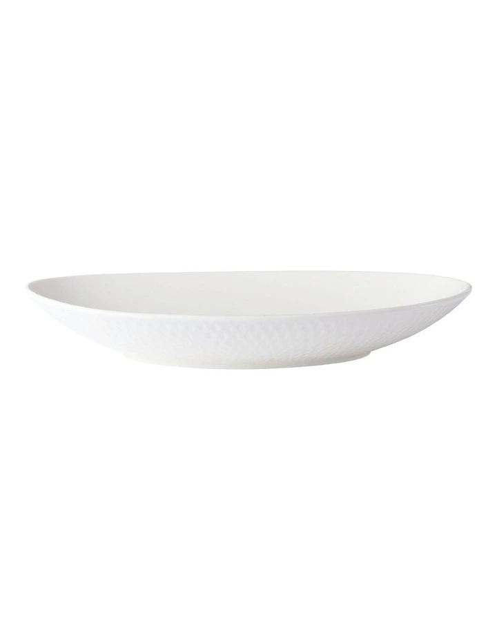 Oval Bowl 30x21cm in White image 3