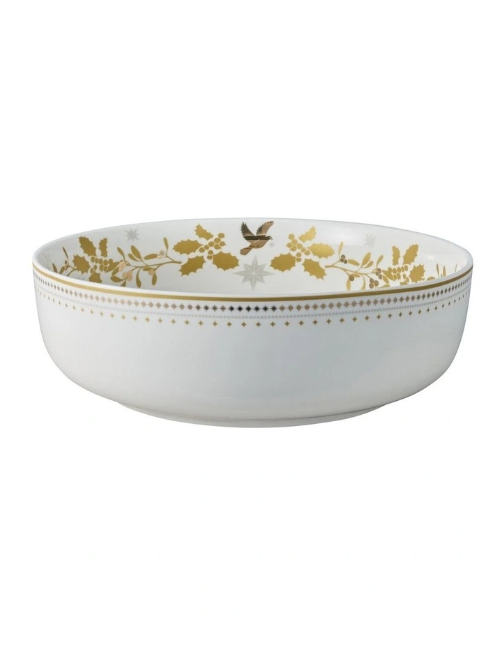 Christmas Serving Bowl 25x8cm in White image 1