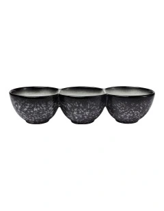 Caviar Granite Divided Serving Bowl 30x6.5cm in Multi