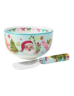 Maxwell & Williams Fa la la Dip & Spreader Set Gift Boxed