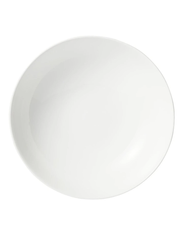 White Basics Diamonds Round Serving Bowl 28cm in White image 3