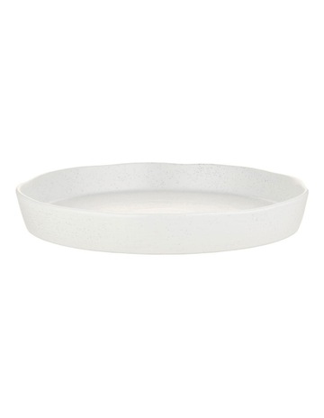Onni Speckle Serving Bowl 25x8cm in White