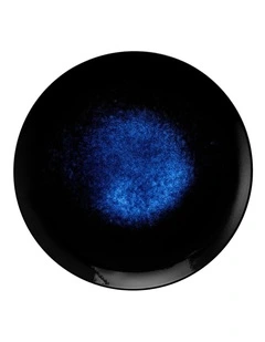 Caviar Midnight Round Platter 36cm in Black/Blue