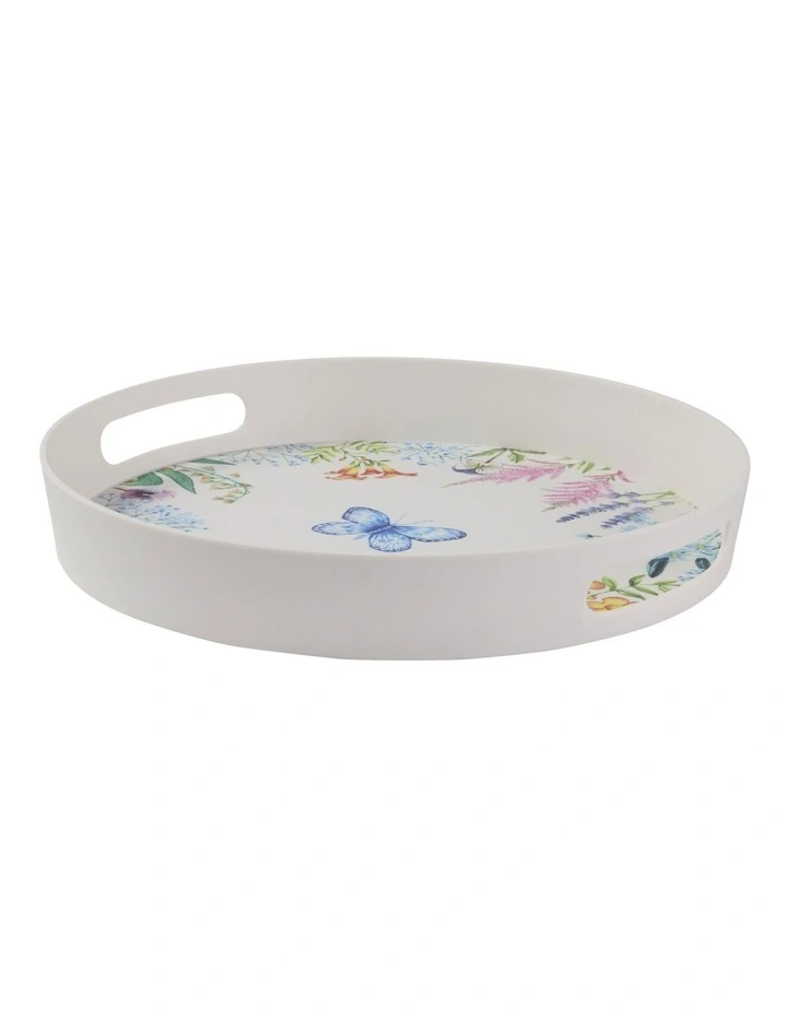 Botanica Melamine Round Serving Tray 35x5cm in Multi image 2