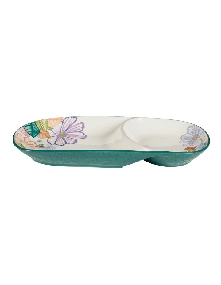 Poppy Love Oblong Dip Platter 36x18.5cm Gift Boxed in White image 2