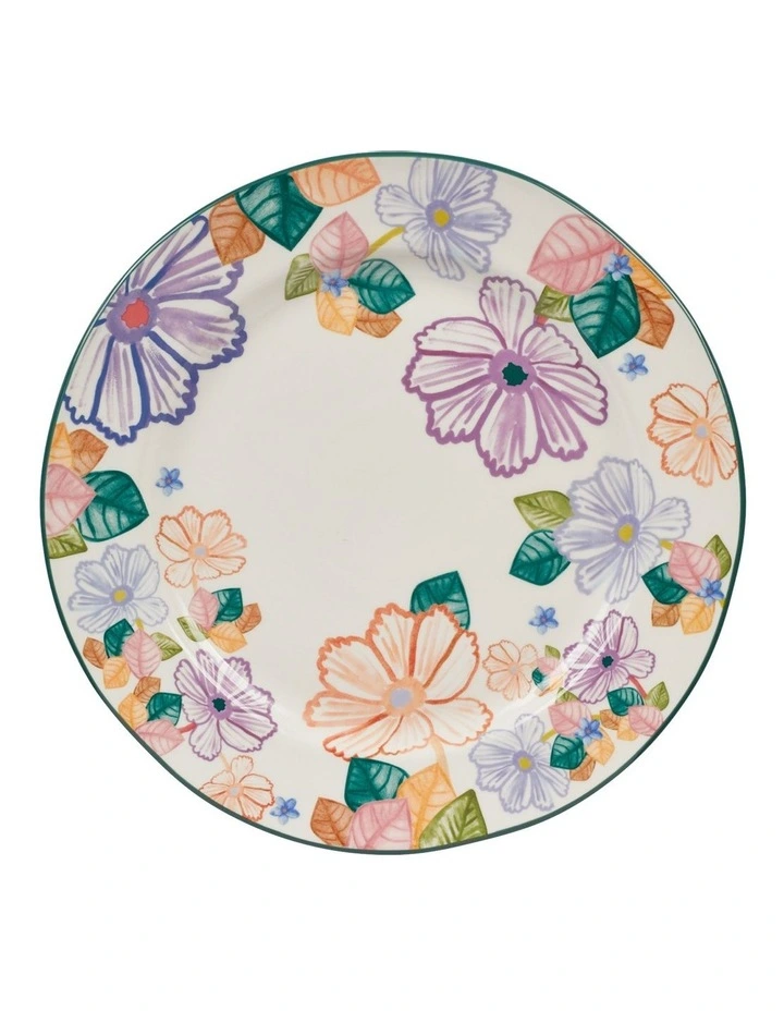 Poppy Love Round Platter 35cm Gift Boxed in White image 1