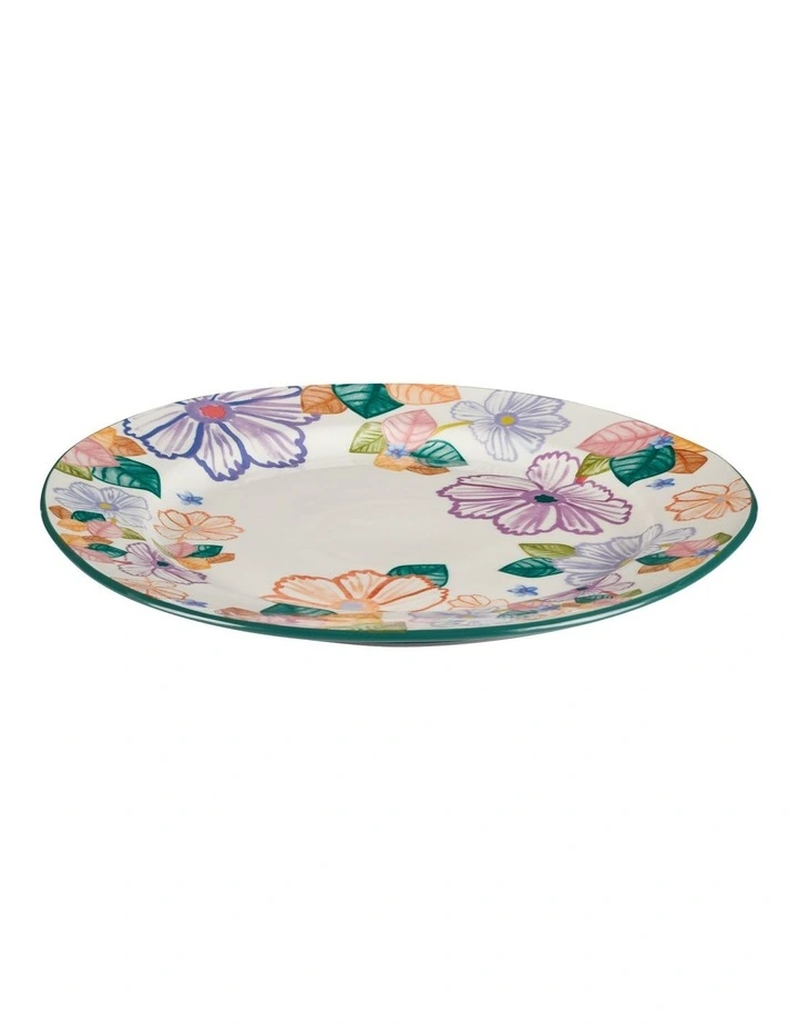 Poppy Love Round Platter 35cm Gift Boxed in White image 2
