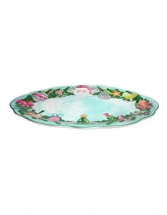 Tis The Season Oval Platter 35x24cm Gift Boxed