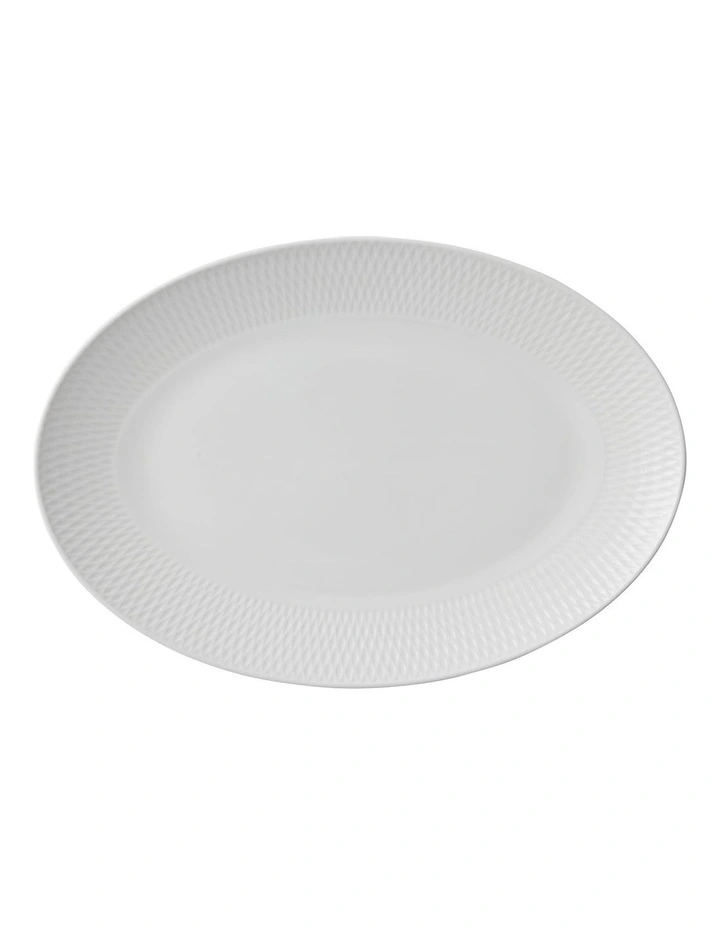 Oval Platter 36x35cm in White image 1