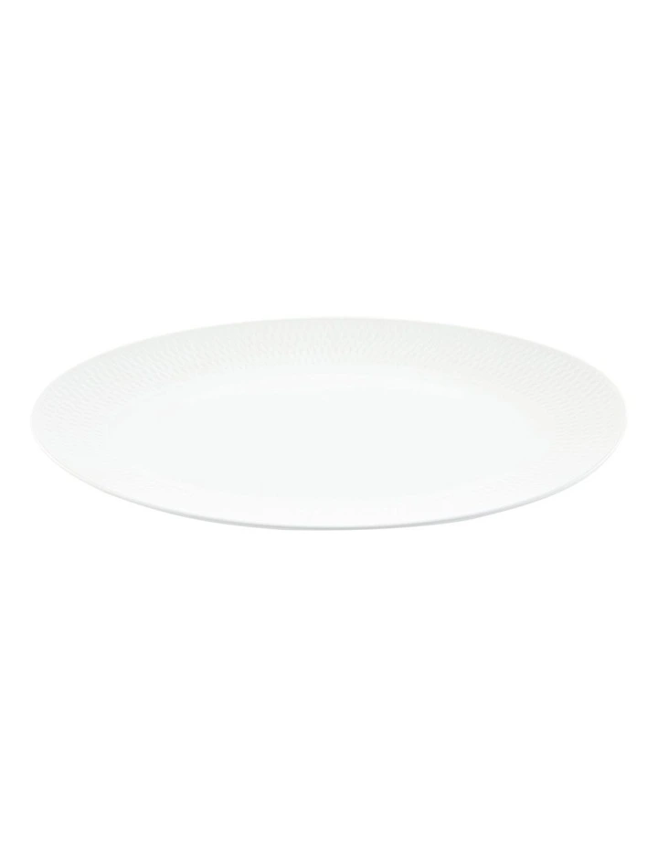 Oval Platter 36x35cm in White image 2