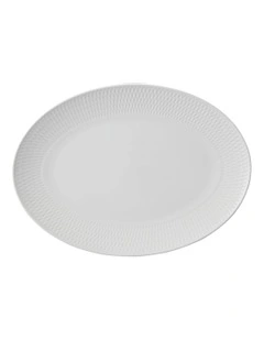 Oval Platter 44x32cm in White