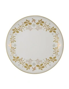 Christmas Round Platter 33cm in White