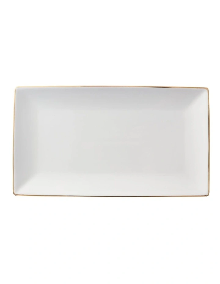 Rectangular Platter 34x19cm in White image 1