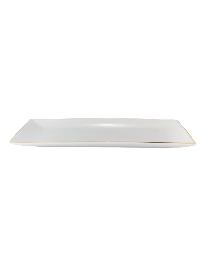 Rectangular Platter 34x19cm in White image 2