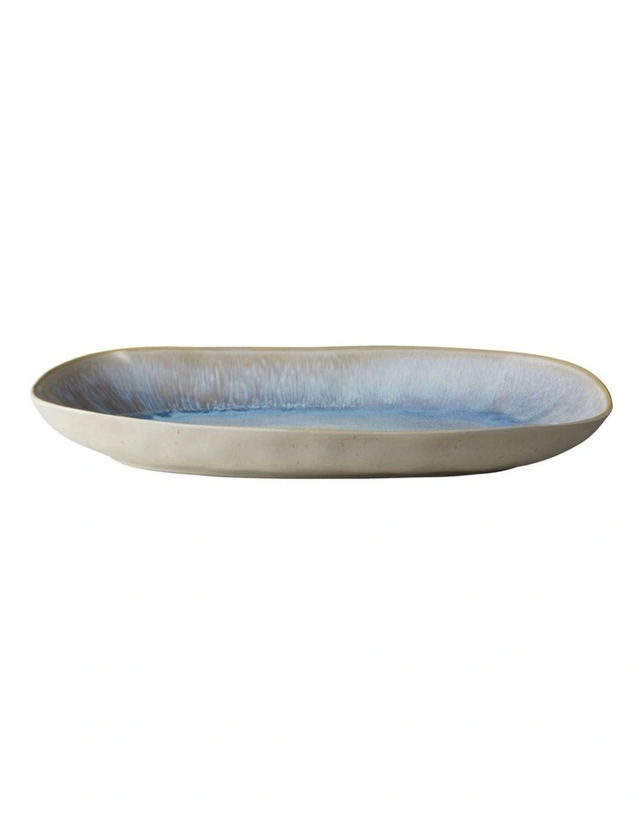 Lunara Oblong Platter 36x21cm in Blue image 3