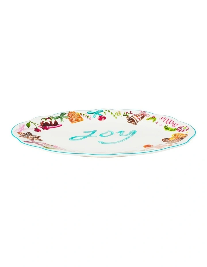 Fa la la Oval Platter 30.5x21cm Gift Boxed image 2