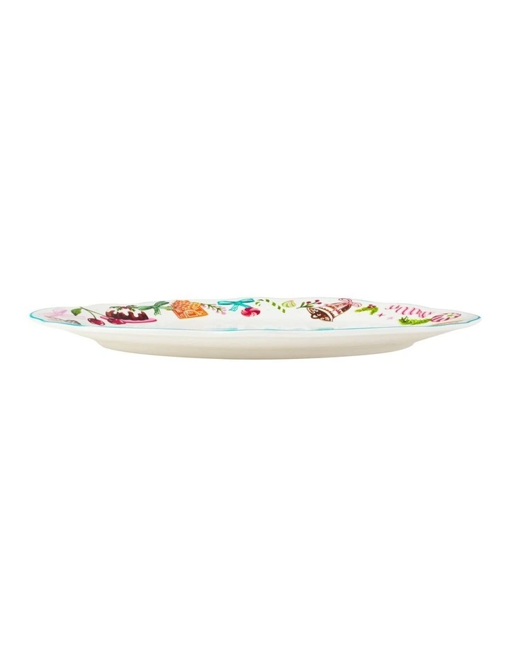 Fa la la Oval Platter 30.5x21cm Gift Boxed image 3