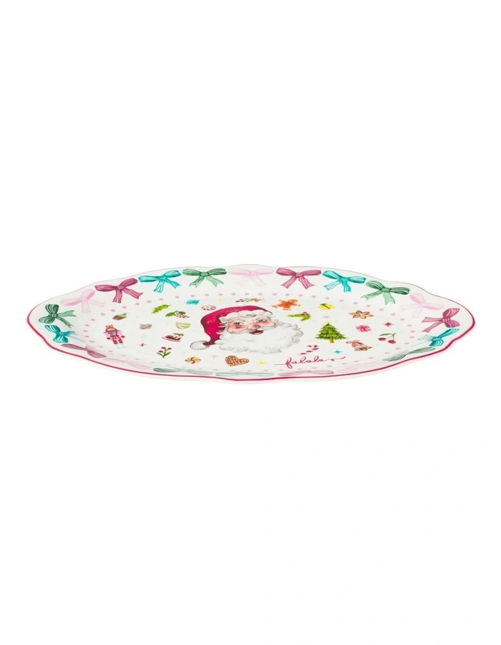Maxwell & Williams Fa la la Oval Platter 35.5x24cm Gift Boxed image 2
