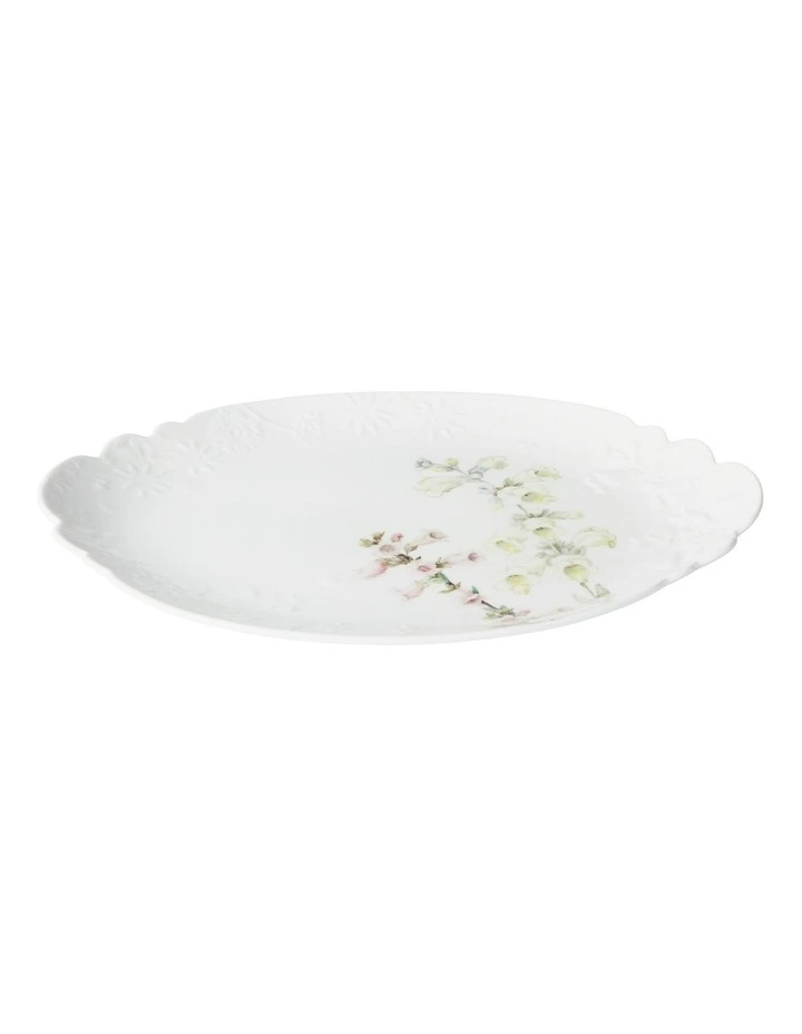 Royal Botanic Gardens Foxglove Scallop Oval Platter 37x23cm Gift Boxed image 2