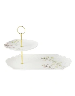 Royal Botanic Gardens Foxglove 2 Tiered Entertaining Set Gift Boxed
