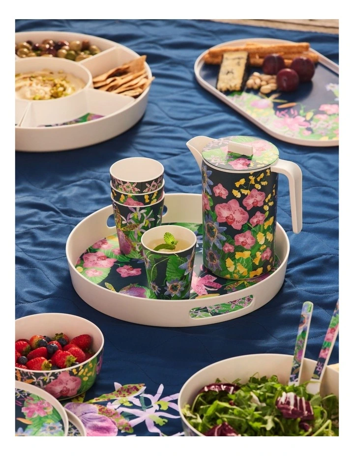 Tropical Twilight Melamine Round Serving Tray 35x5cm image 4