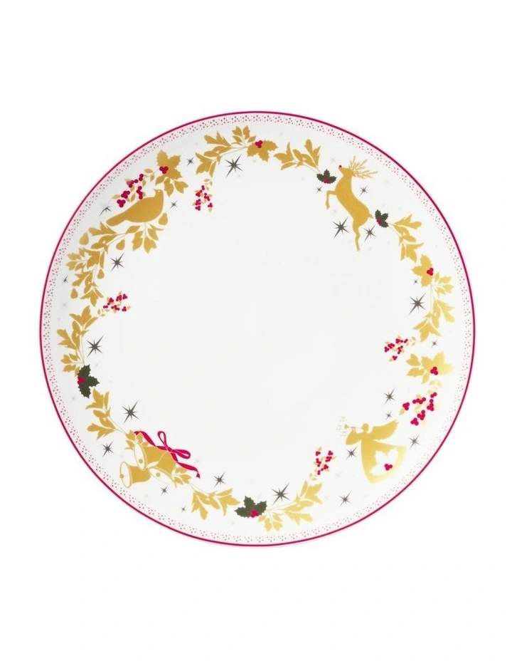 White Christmas 2026 Round Platter 35cm Gift Boxed image 1