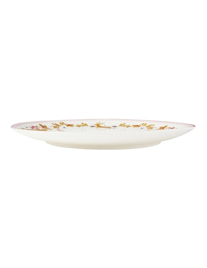 White Christmas 2026 Round Platter 35cm Gift Boxed image 3