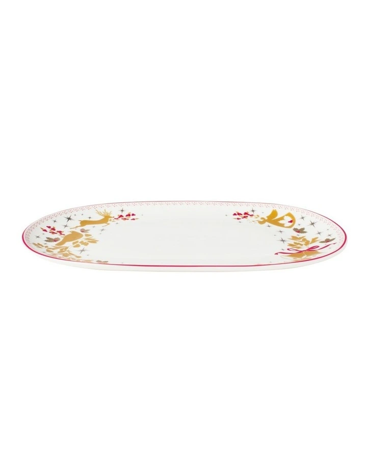 White Christmas 2026 Oblong Platter 36.5x23cm Gift Boxed image 2