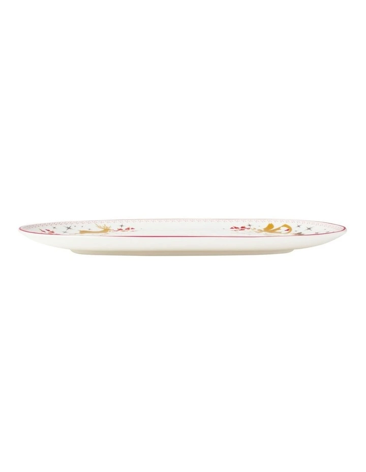 White Christmas 2026 Oblong Platter 36.5x23cm Gift Boxed image 3