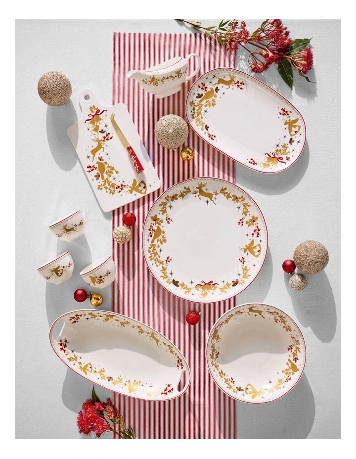 White Christmas 2026 Oblong Platter 36.5x23cm Gift Boxed image 4