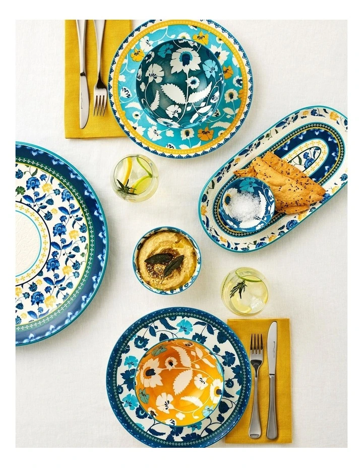 Rhapsody Oblong Platter 33x17cm Gift Boxed in Blue image 2