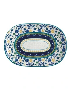 Rhapsody Oblong Platter 40x28cm Gift Boxed in Blue
