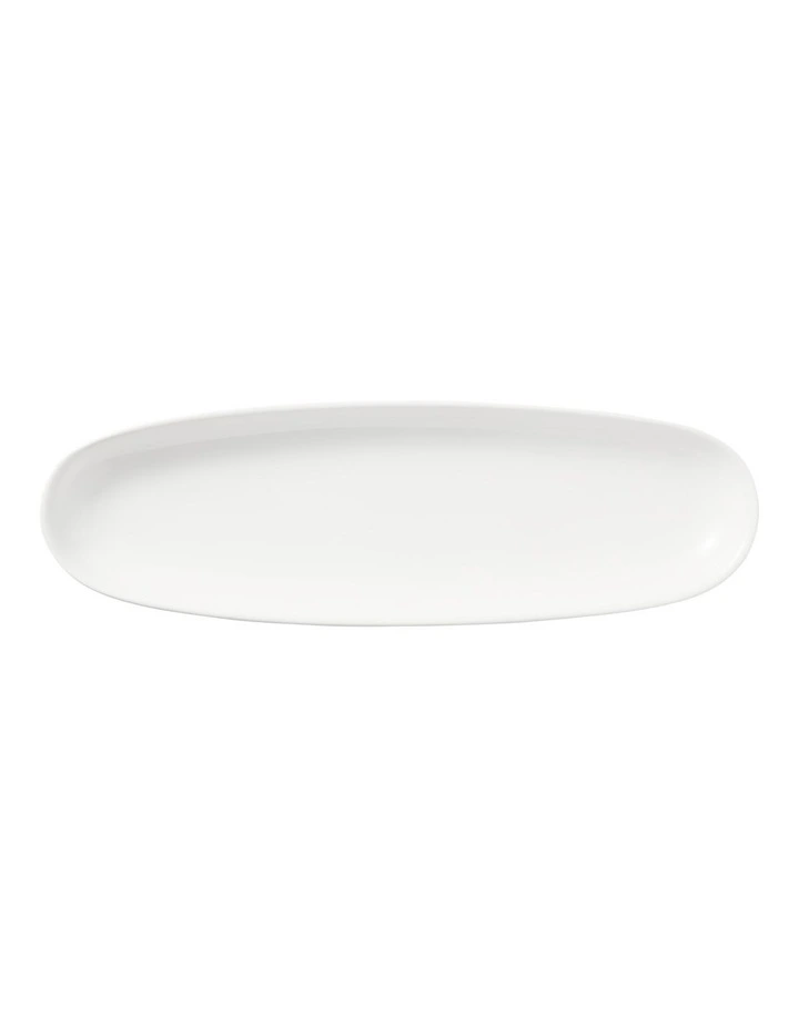White Basics Oblong Platter 30x9cm in White image 1