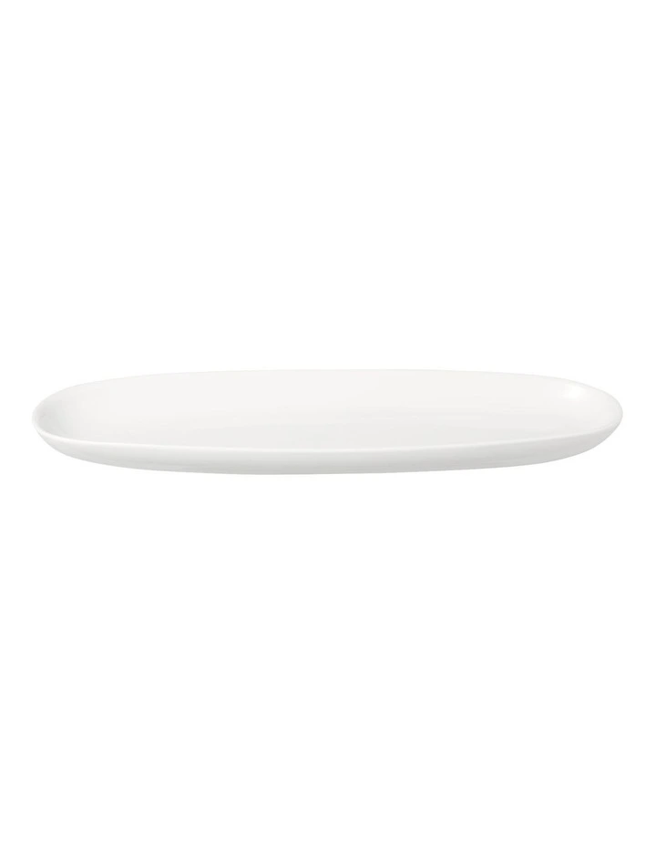 White Basics Oblong Platter 30x9cm in White image 2