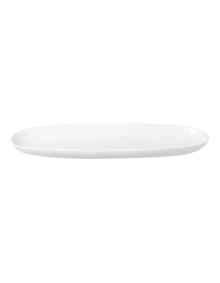 White Basics Oblong Platter 30x9cm in White image 2