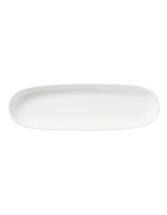 White Basics Oblong Platter 40x12.5cm in White