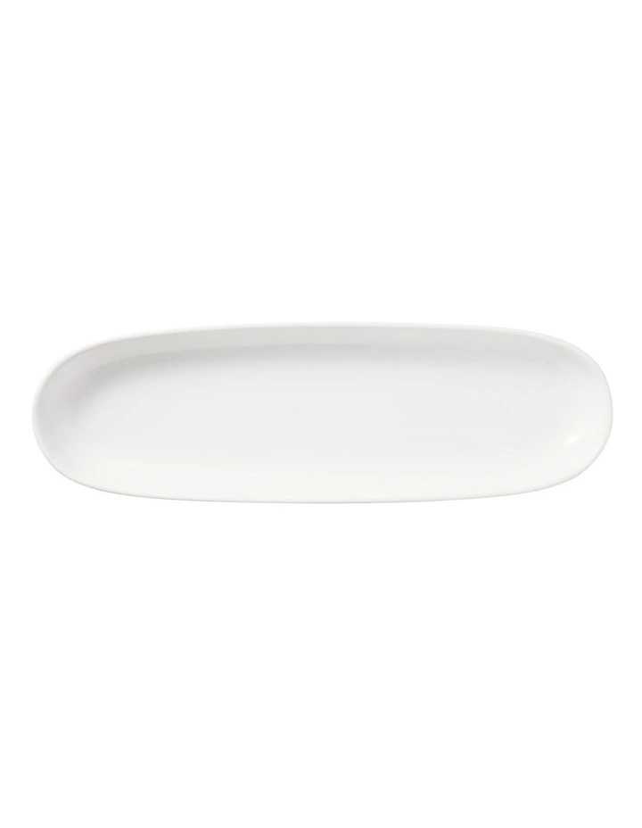 White Basics Oblong Platter 40x12.5cm in White image 1