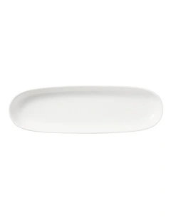 White Basics Oblong Platter 40x12.5cm in White